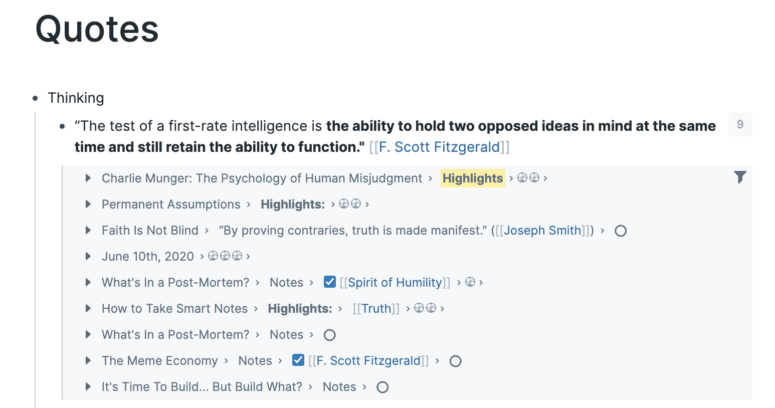 Tweet referenced in The Practice: Note-taking section