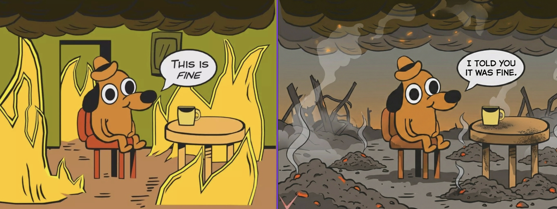 Framework diagram for viii. everything is fine