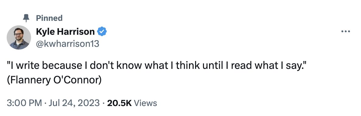 Tweet referenced in Therefore, What? section