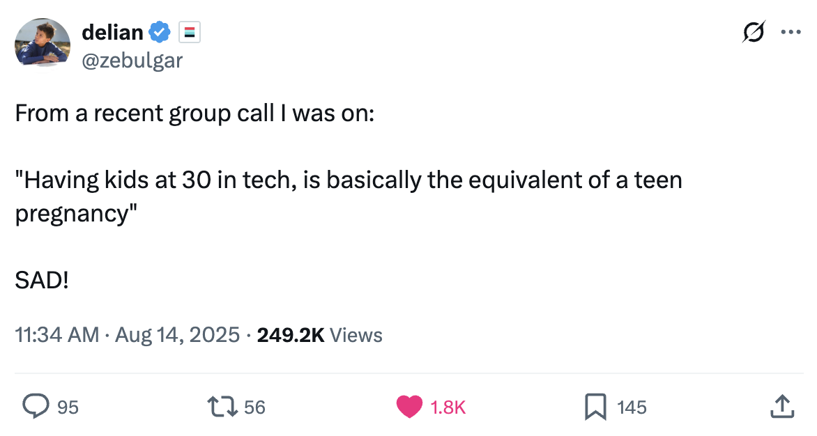 Tweet referenced in Have Kids. Or Don't. But Have Kids.