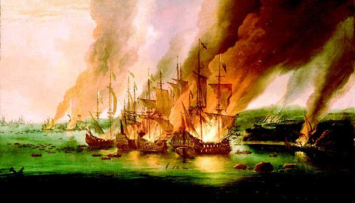 Illustration for Burning the Boats section
