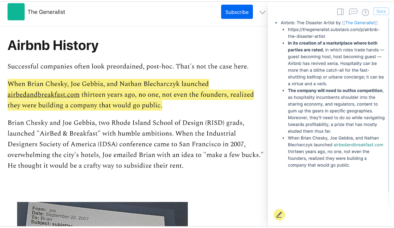 Tweet referenced in Eloquent section
