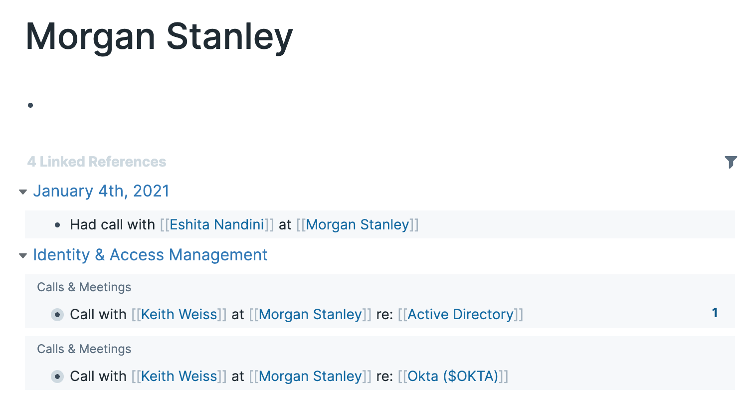 Screenshot demonstrating creating a personal crm