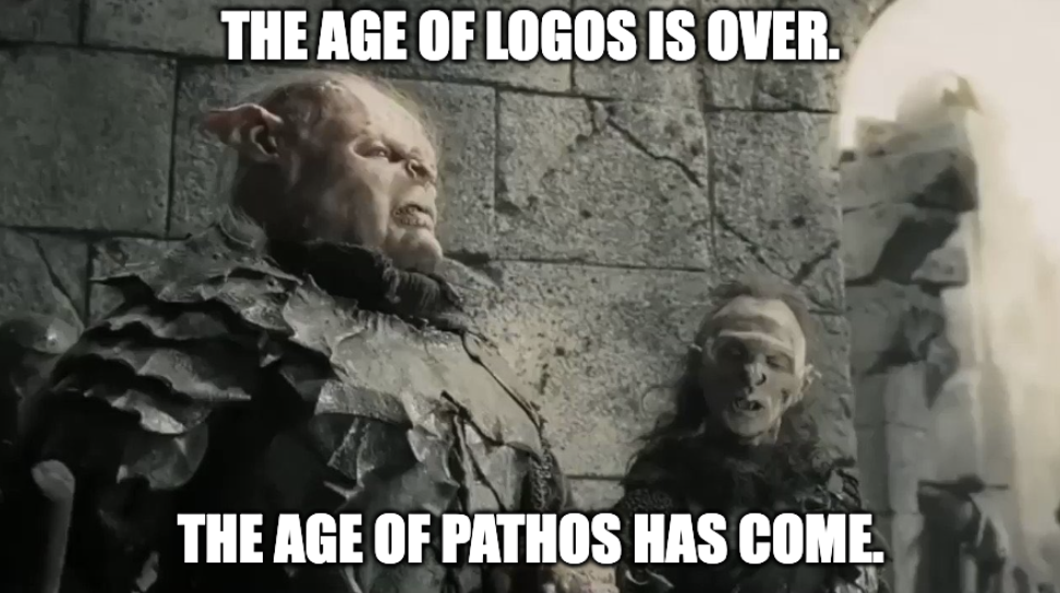 Chart illustrating the age of pathos