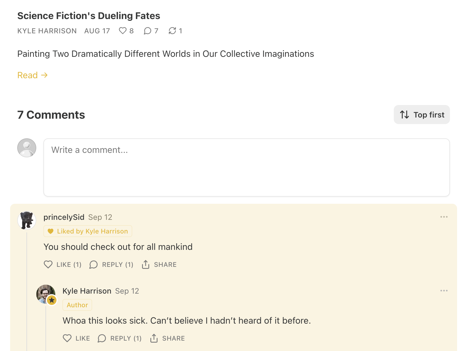 Quote card from What If... section